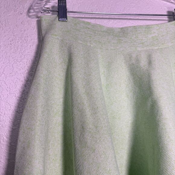 Elhoffer Essential Knit Skirt Women Large Skater Comfy Elven Coronation Green - Picture 4 of 10